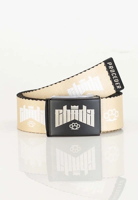 Pasek Chada Kastet Logo beżowy