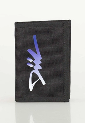 Portfel Diil Tag czarno biało fioletowy