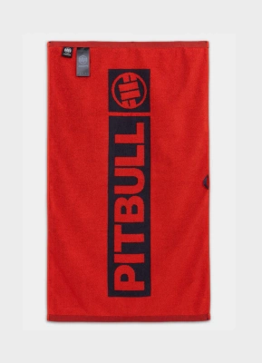 Ręcznik Pit Bull Gym Hilltop czerwono czarny