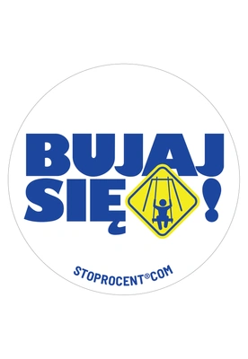 Wlepa Stoprocent Bujaj biała