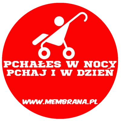 Wlepa Pchałeś czerwona