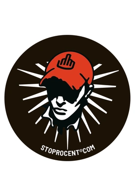 Wlepa Stoprocent Cap czarna