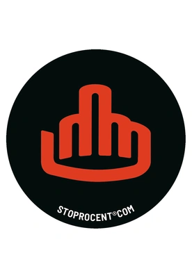 Wlepa Stoprocent Fuck czarna