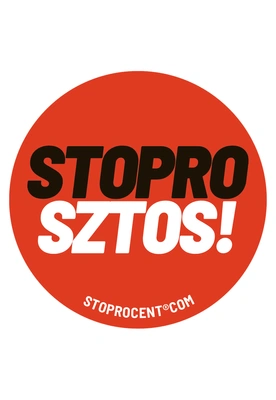 Wlepa Stoprocent Sztos czerwona