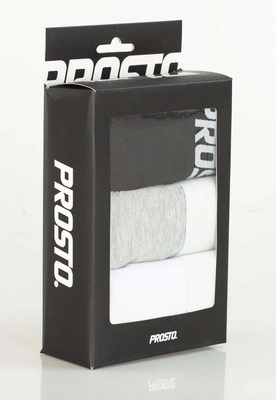 Bokserki Prosto 3pack multi 2 białe szare czarne