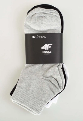 Skiety 4F M278 3Pak multikolor 4 białe czarne szare