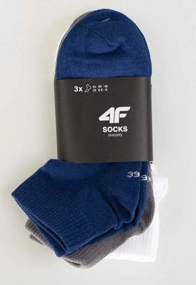 Skiety 4F M278 3Pak multikolor 4 białe szare niebieskie