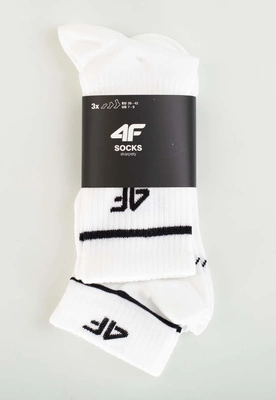 Skiety 4F U449 3Pak białe 