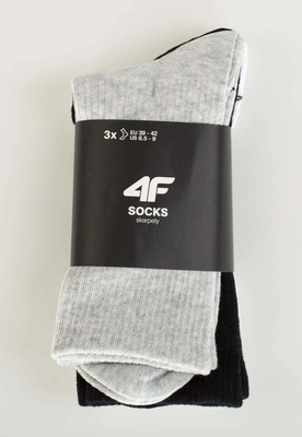 Skiety 4F U353 3Pak multicolor szare czarne białe