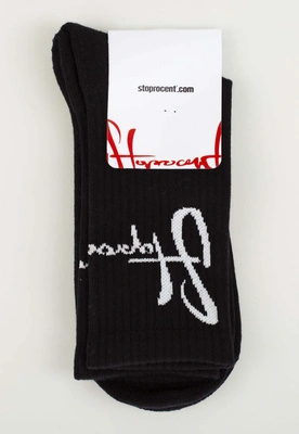 Skiety Stoprocent Back Tag czarno białe