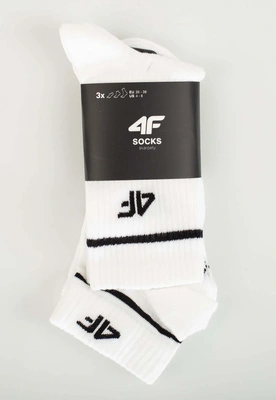 Skiety 4F U449 Unisex 3Pak białe