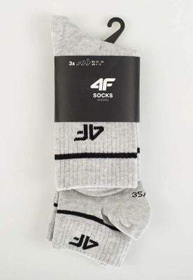 Skiety 4F U449 Unisex 3Pak szare