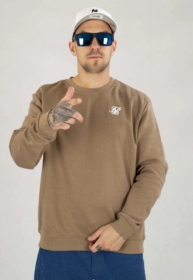 Bluza SikSilk Bez Kaptura Essentials brązowa