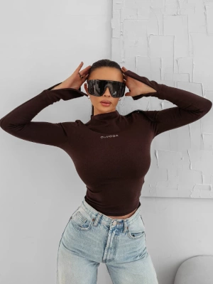 Bluzka Olavoga Autumn brązowa