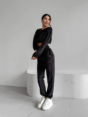 Komplet Olavoga Velvet Storm czarny