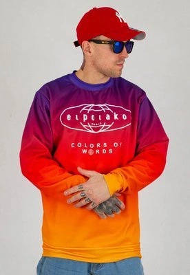 Bluza El Polako Gradient Elpo granatowo pomarańczowa
