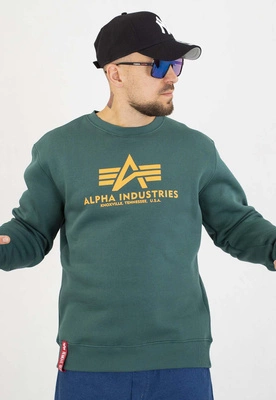 Bluza Alpha Industries Bez Kaptura Basic 178302 zielona