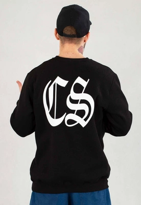 Bluza Ciemna Strefa Bez Kaptura Gotyk 2 czarno biała