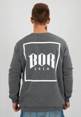Bluza B.O.R. Biuro Ochrony Rapu BOR New Kwadrat ciemno szara
