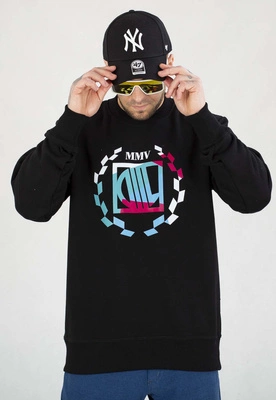 Bluza Diil Bez Kaptura Big Color Laur czarno biała