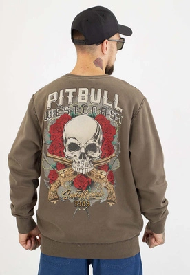 Bluza Pit Bull Bez Kaptura Santa Muerte major olive