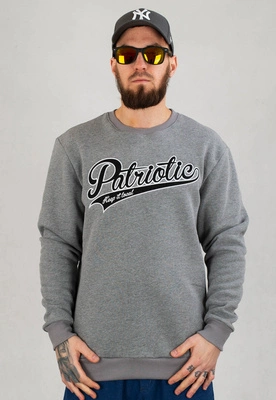 Bluza Patriotic Crewneck Collage Tag szara