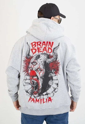Bluza Brain Dead Familia Zip Clown szara