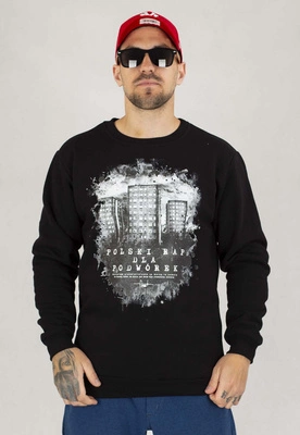 Bluza Dudek P56 Bez Kaptura Bloki czarna