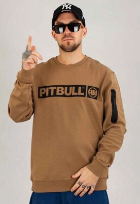 Bluza Pit Bull Bez Kaptura Beyer brązowa