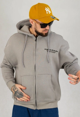 Bluza I8 Z Kapturem ZIP Originals szara