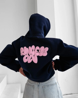 Bluza Olavoga Z Kapturem Frost Layer granatowa