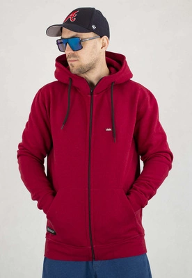 Bluza Elade Zip Z Kapturem Patch bordowa