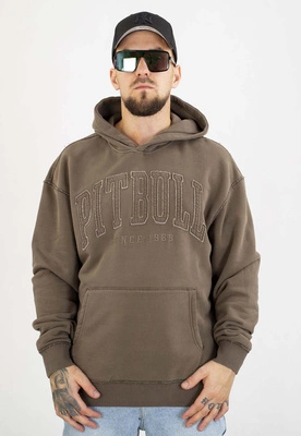 Bluza Pit Bull Z Kapturem Orlando washed major olive