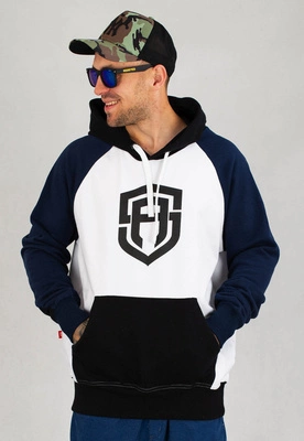 Bluza Street Autonomy Center Big Logo biało czarno niebieska