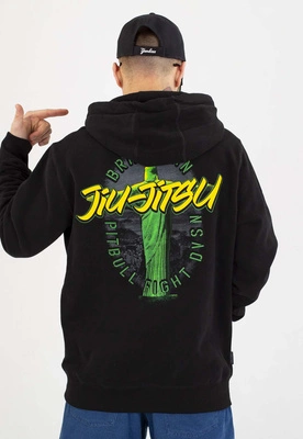Bluza Pit Bull Z Kapturem BJJ Fight Dvso czarna