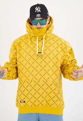Bluza Mass Z Kapturem Monogram żółta
