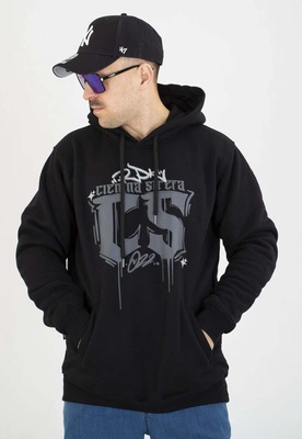 Bluza Ciemna Strefa Z Kapturem Gotyk Graffiti czarna