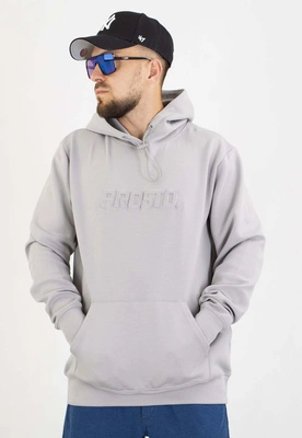 Bluza Prosto Z kapturem Interlock Logy szara