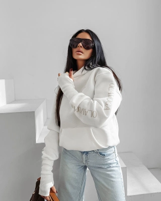 Bluza Olavoga Z Kapturem Wild Season ecru