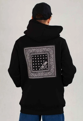 Bluza Diil Z Kapturem ZIP Paisley czarna