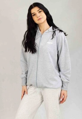 Bluza Prosto Z Kapturem Zip Runaround szara