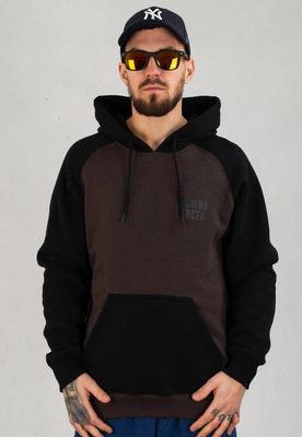 Bluza Ciemna Strefa Reglan Wir czarno czekoladowa