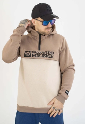 Bluza Środowisko Miejskie Z Kapturem Essential Bear beżowa kremowa