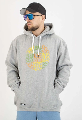 Bluza Mass Z Kapturem Patchwork szara