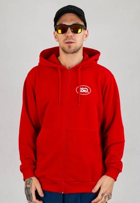 Bluza SSG Zip Oval Frame Basic Logo czerwona