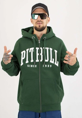 Bluza Pit Bull Z Kapturem ZIP Norton hunter green