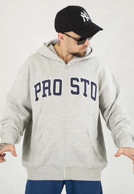 Bluza Prosto Z kapturem ZIP Axel szara