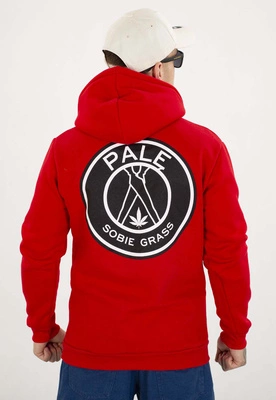 Bluza Dudek P56 Z Kapturem Palę Sobie Grass czerwona