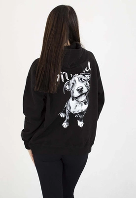 Bluza Pit Bull Z Kapturem Oversize Puppy 2 czarna
