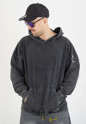 Bluza Stoprocent Z Kapturem Haft Bark Small czarna sprana